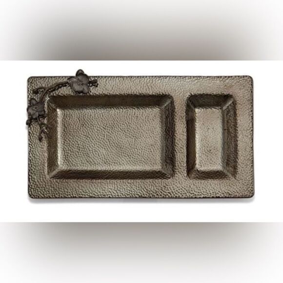 Michael Aram “ Black Orchard “ chip and dip plate